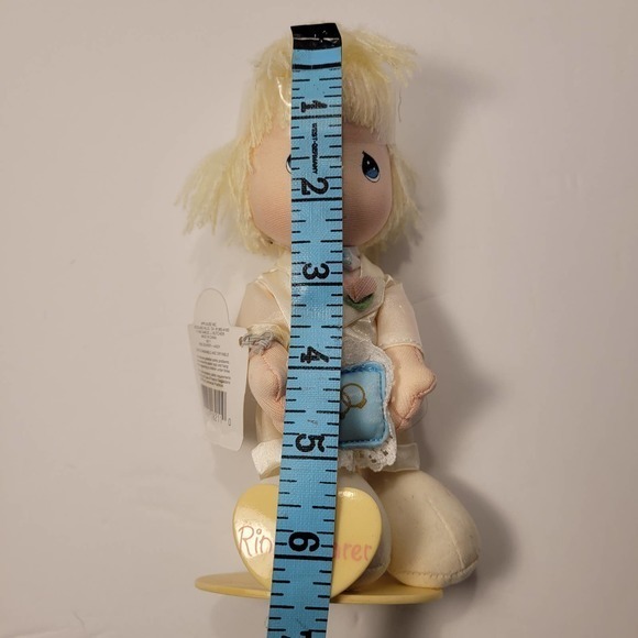 Precious Moments NWT 1990 Soft Ring Bearer Doll With Stand - Picture 7 of 7